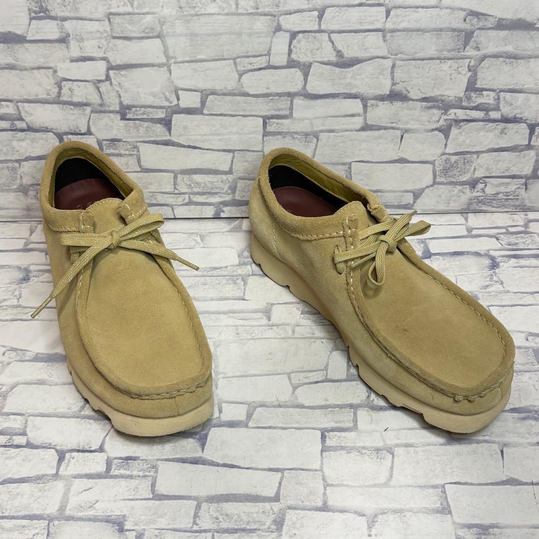 美品 Clarks ワラビー GORE-TEX Vibram 防水 ベージュ
