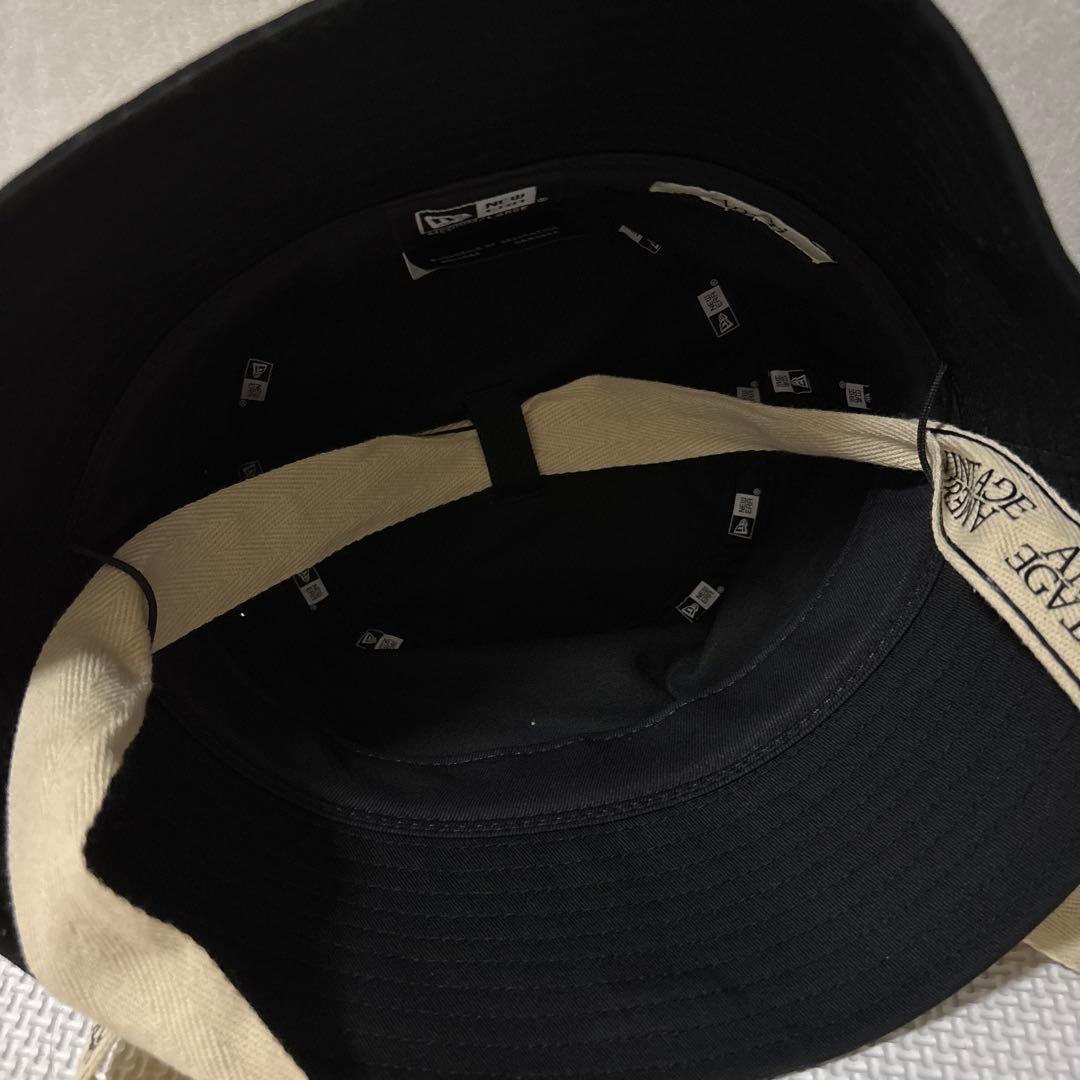 NEW ERA×Ameri LOGO TAPE BUCKET HAT 黒