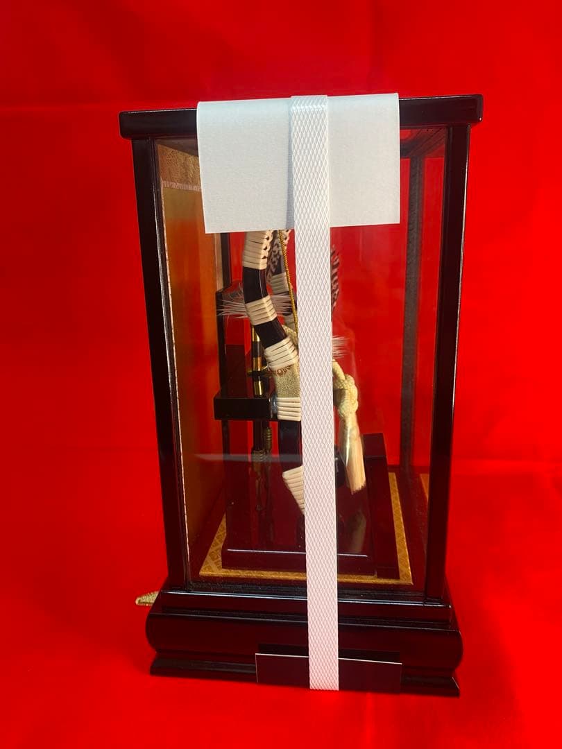 東京久月　破魔弓ガラスケース６号・コンパクト・間口約１９×奥行約１７×高約２９㎝