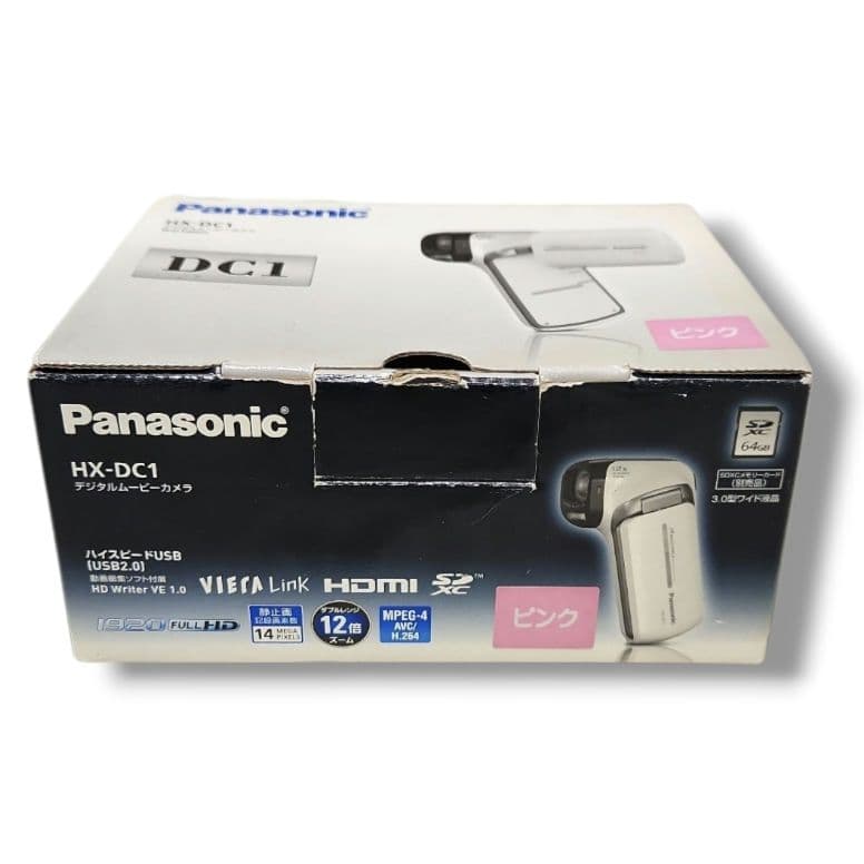 【美品】 Panasonic HXーDC1ビデオカメラ 箱付き ピンクカラー