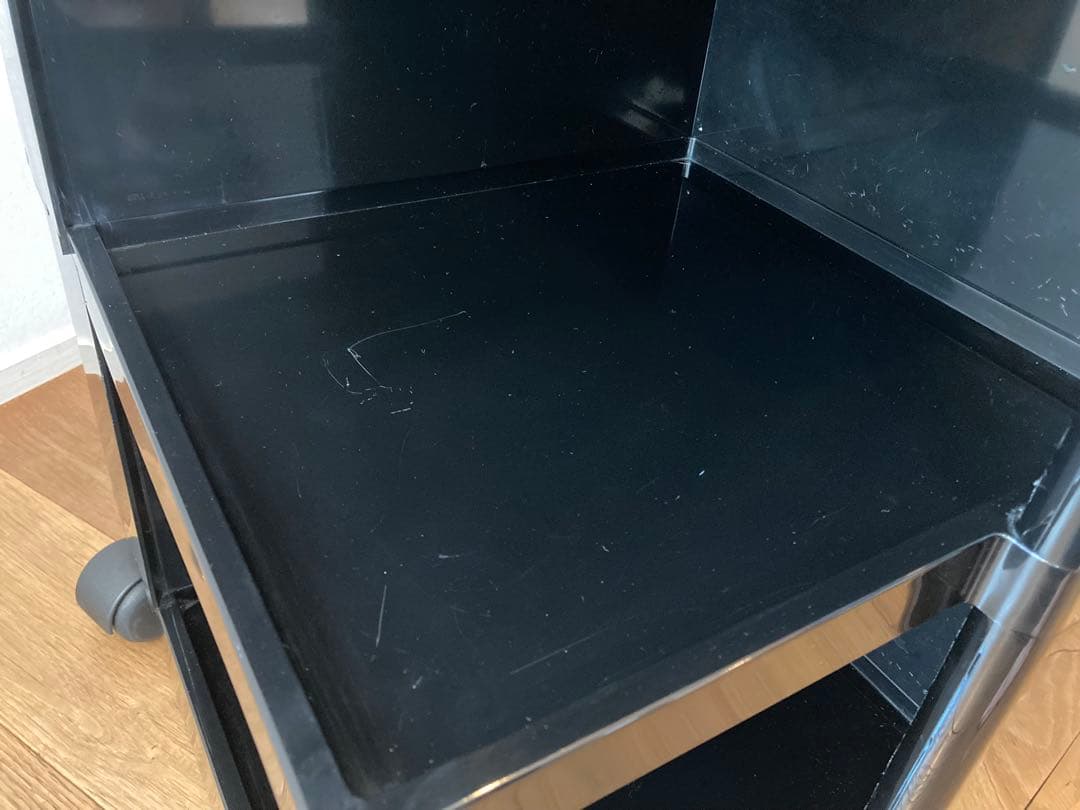 B-LINE ボビーワゴン 3段3トレイ ブラック