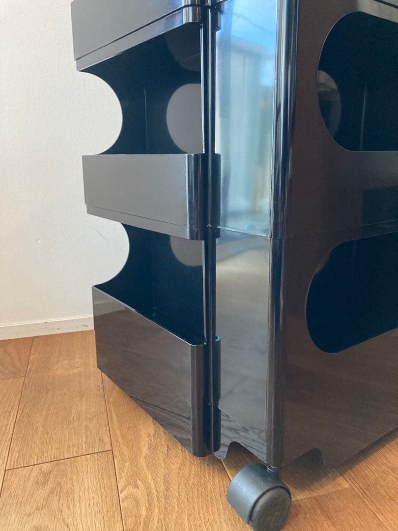 B-LINE ボビーワゴン 3段3トレイ ブラック