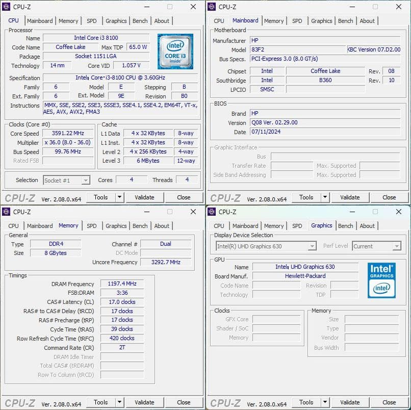 【快適SSD搭載】 HP ProDesk 400 G5 SFF i3-8100