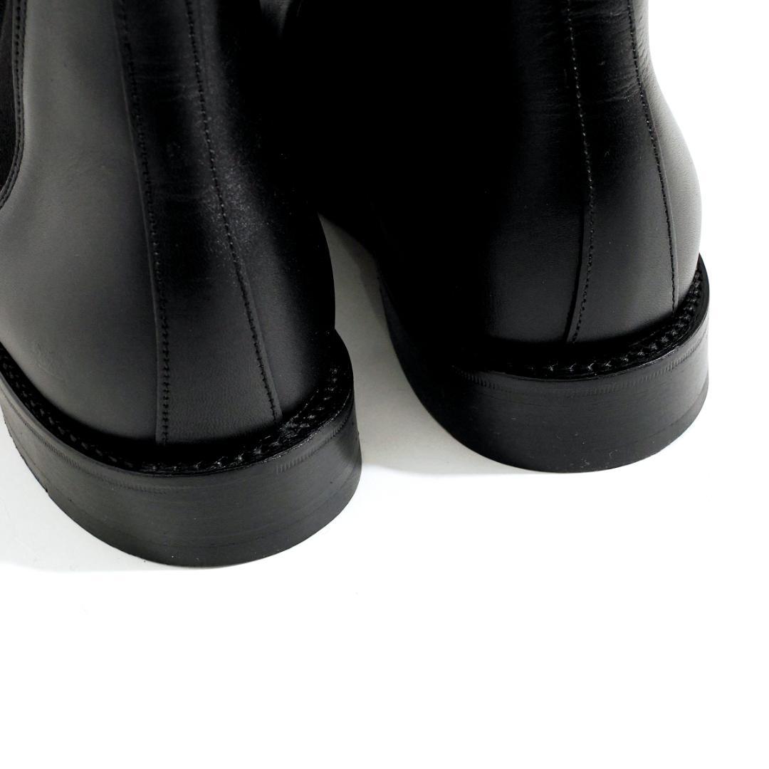 英国製 サンダース SANDERS サイドゴアブーツ チェルシーブーツ 黒