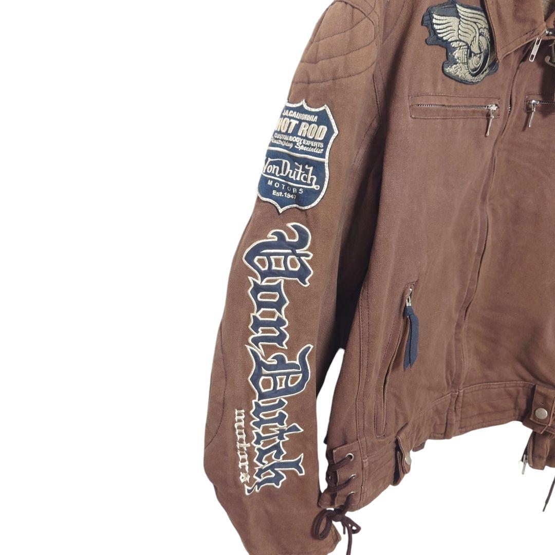 【Von Dutch MOTORS】ダック ライダースジャケット A-3016