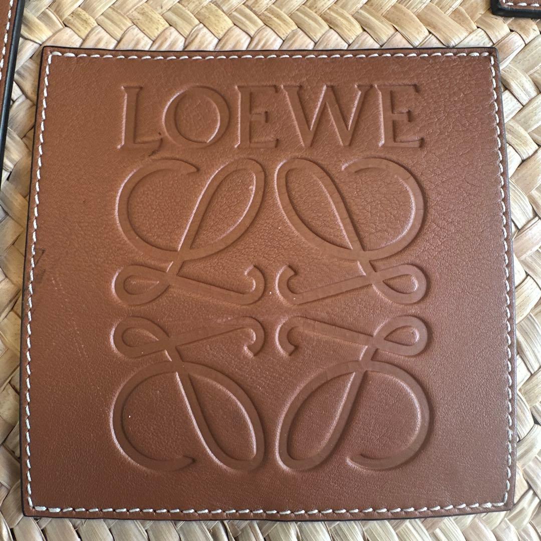 ロエベ　かごバック　ミディアム　美品　定価¥91,300円→¥43900
