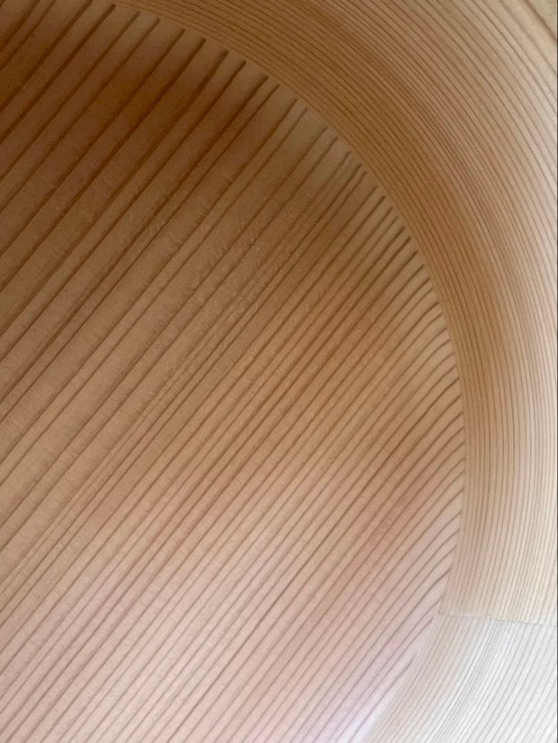 未使用　柴田慶信商店　秋田杉　曲げわっぱ　白木　おひつ　6寸 六寸　3合用　栗久