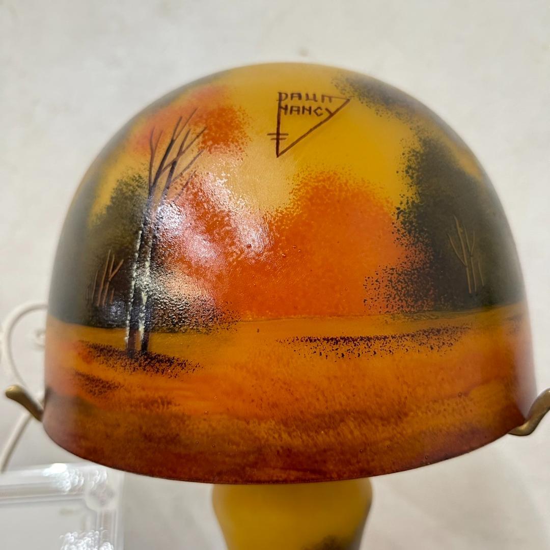 ドームナンシー　吊り卓上照明　アンテルカレール　被せガラス　高さ40cm