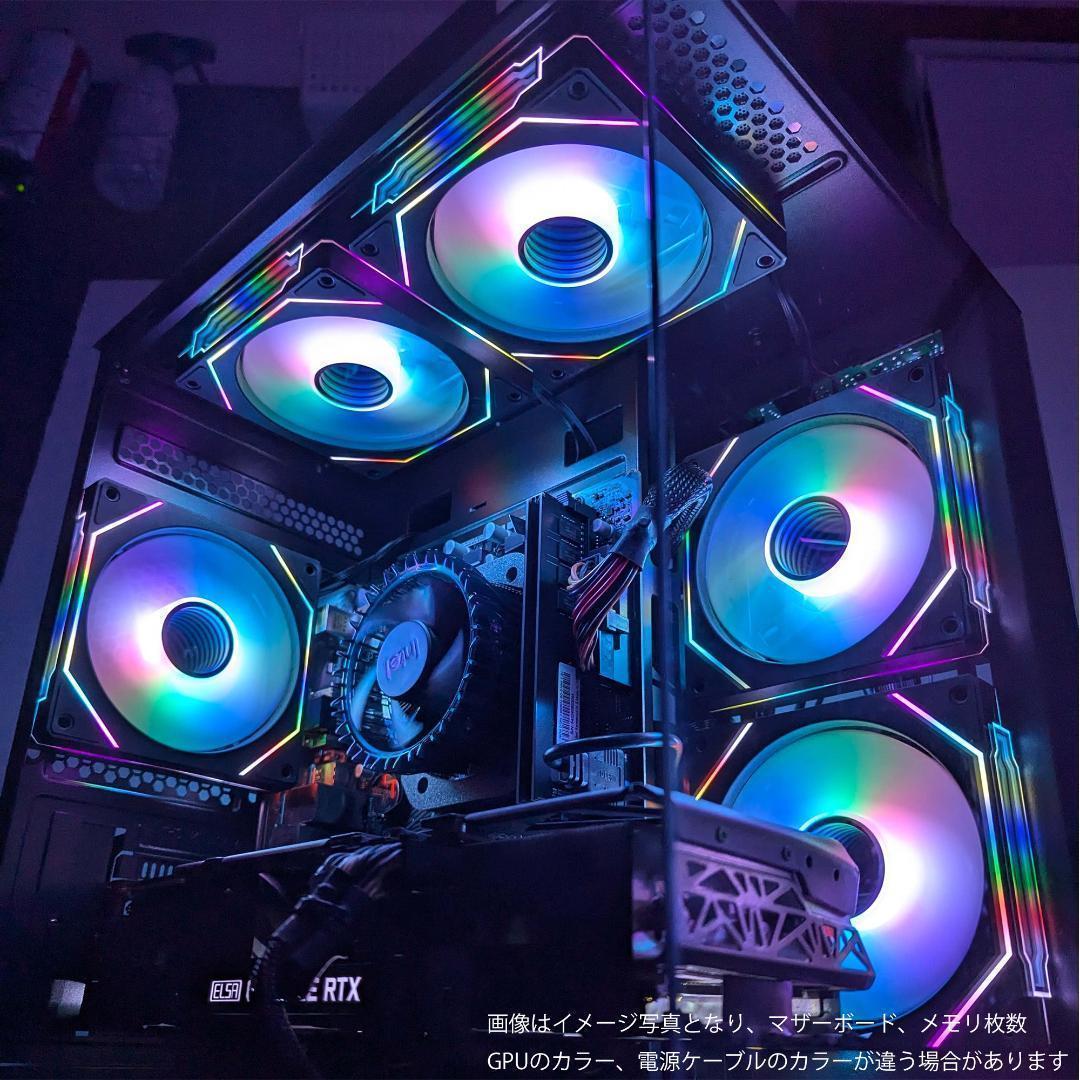 【新品パーツ】✨高性能✨黒い光る✨ゲーミングPC✨RTX3080①