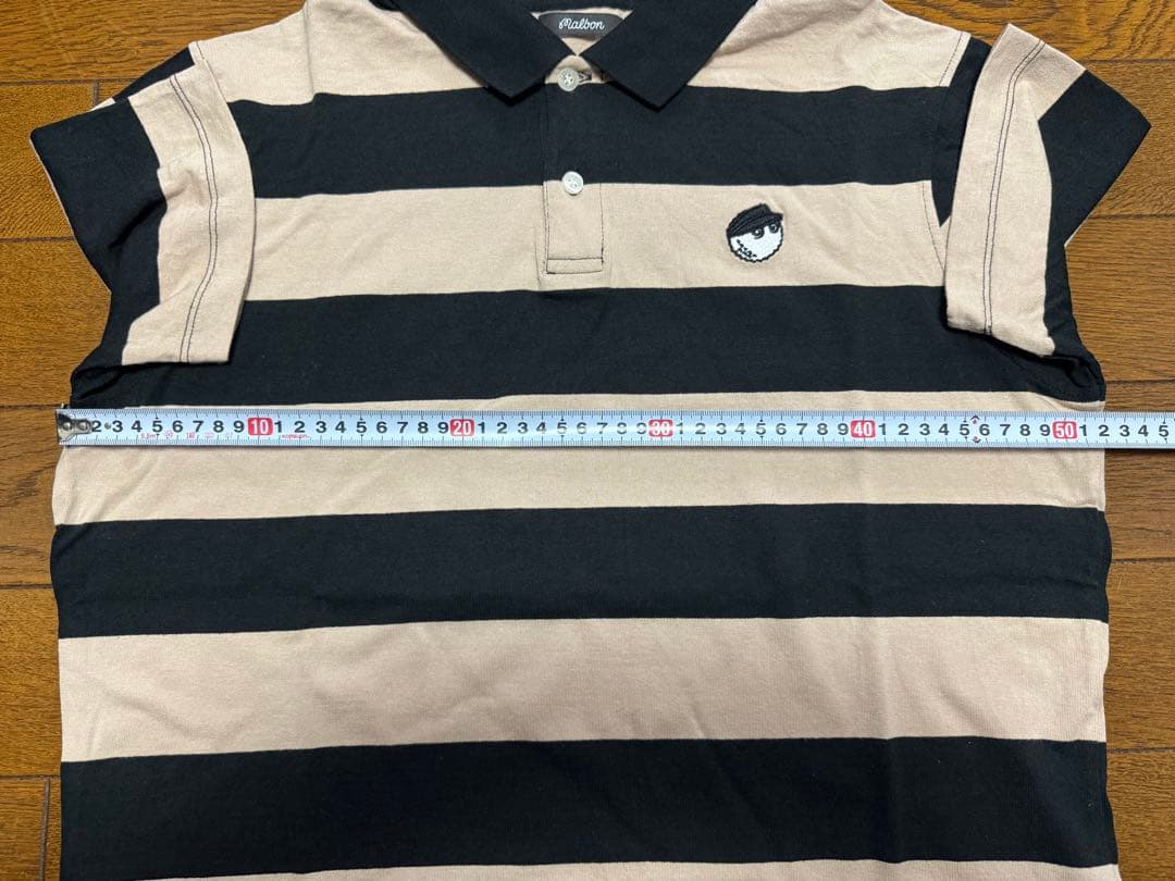 Malbon Golf ボーダーポロシャツ サイズS