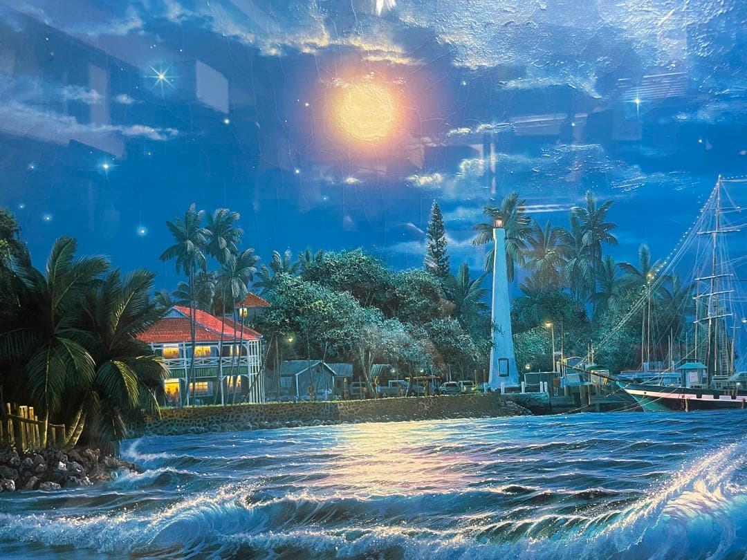 限定版クリスチャンラッセン「ラハイナ スターライト」C/E 2/475額装付き