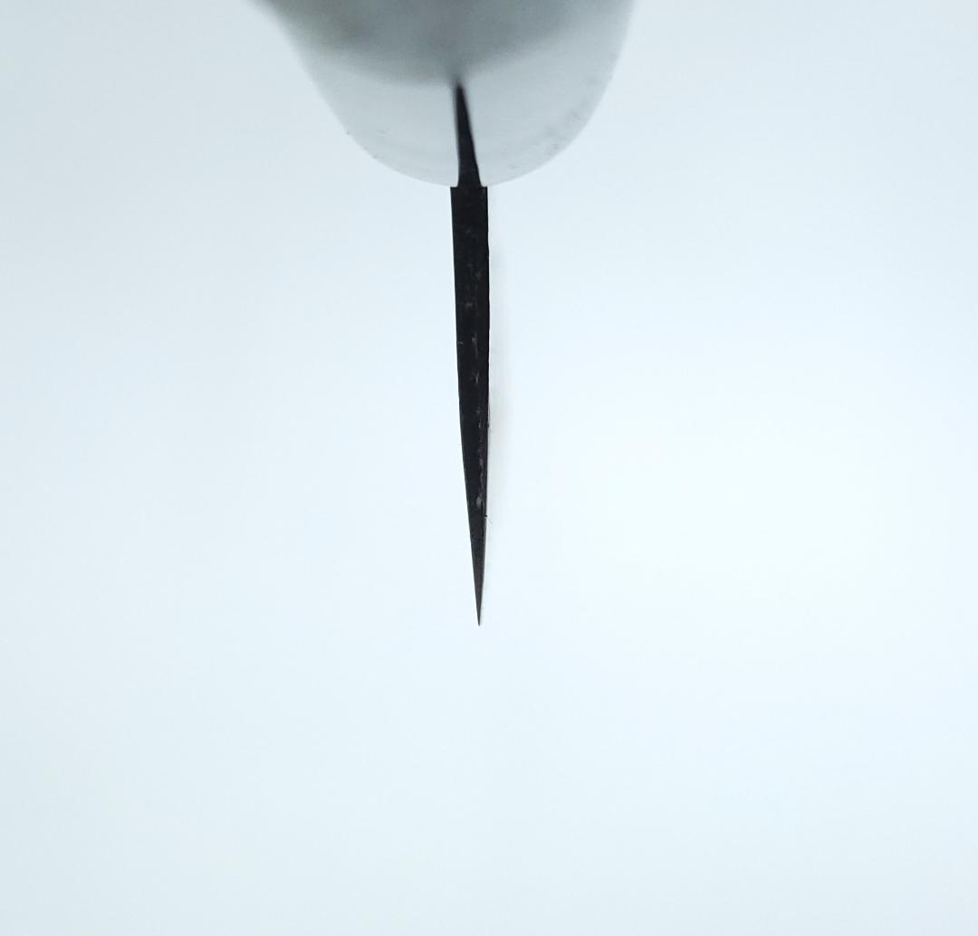 白紙1号 黒打 万能包丁 180㎜ #8101 焼柄 月光作 手作り