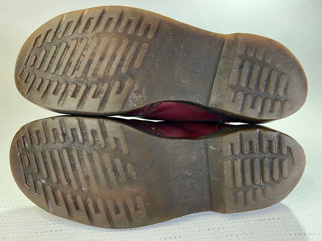 UK8_27cm Dr.Martens 10ホールブーツ スチールトゥ 英国製