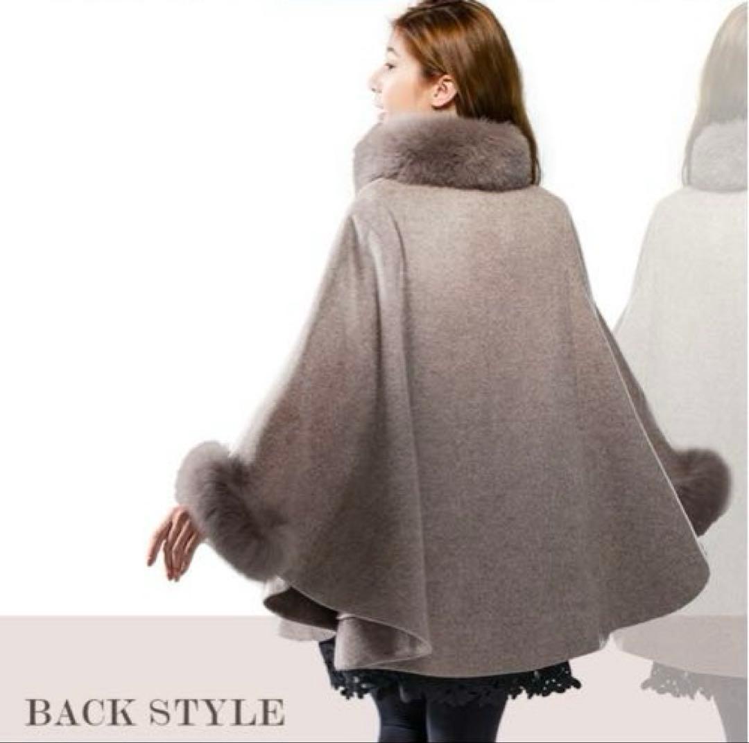 新品未使用✨【LA MODE】ラモード　ポンチョコート　ウールコート　L〜XL