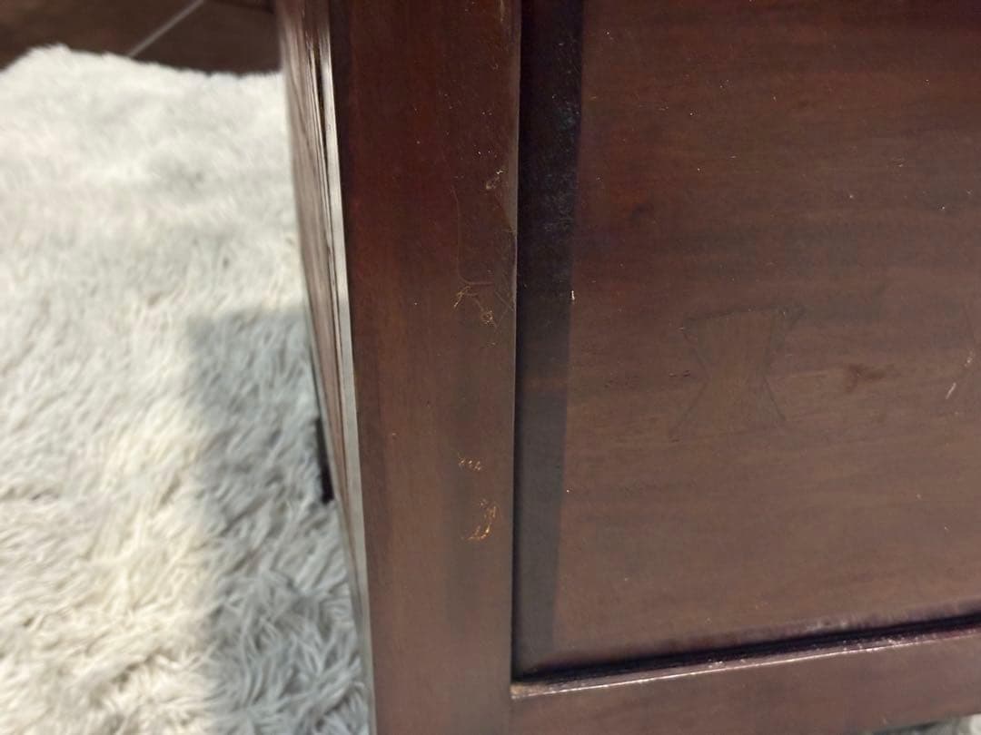 アジアン　コンソール　バンブー　電話台　ファックス台　アンティーク　IZ