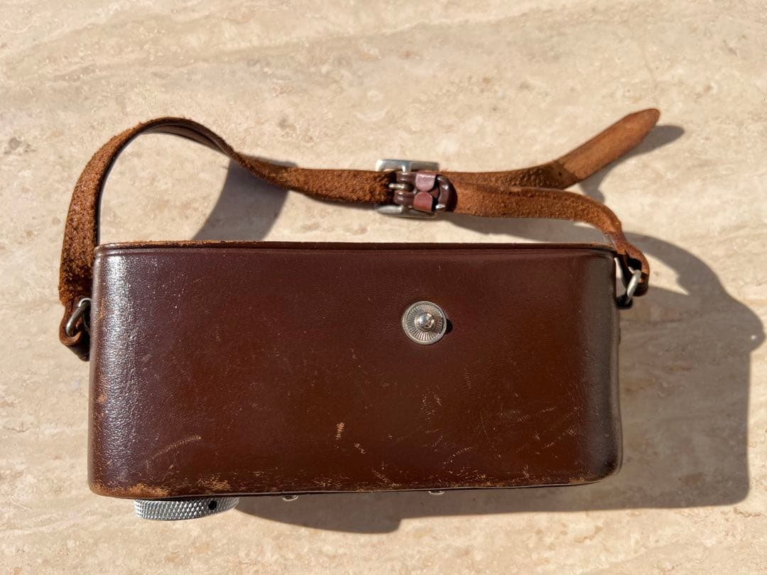 【ジャンク品】マミヤ Auto-Metraフィルムカメラ 革のケース レアな箱付