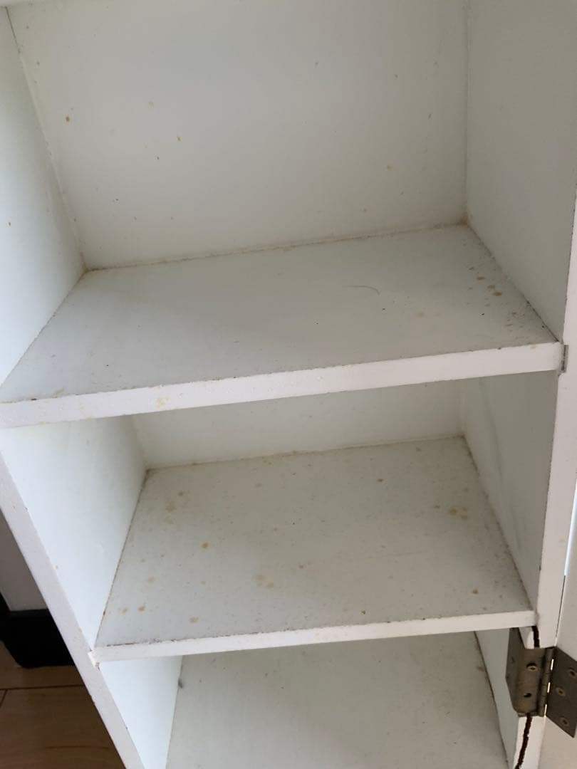 中古　美品　アンティーク　フランス　ホワイト 木製ラック 2