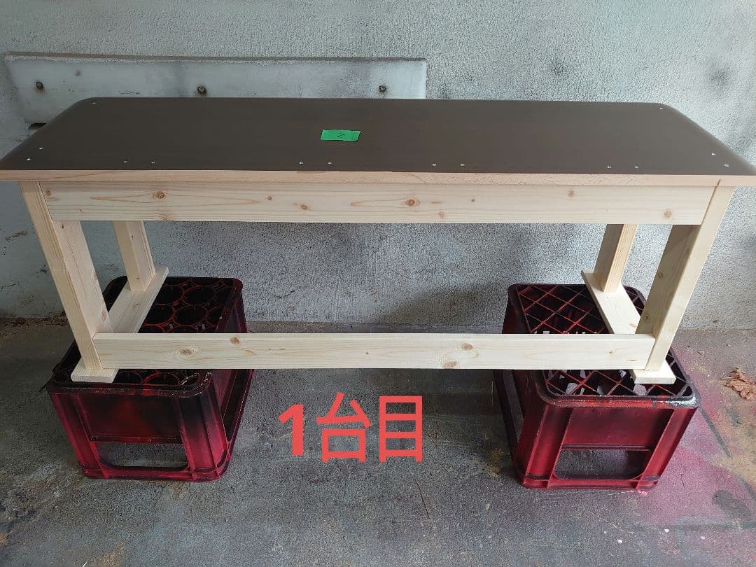 【其の33と34の2台セット】中古テーブルを加工するパチスロ実機を2台置く台