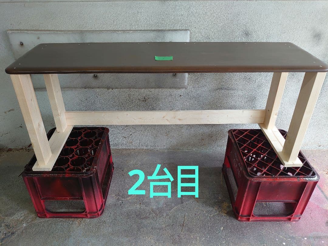 【其の33と34の2台セット】中古テーブルを加工するパチスロ実機を2台置く台