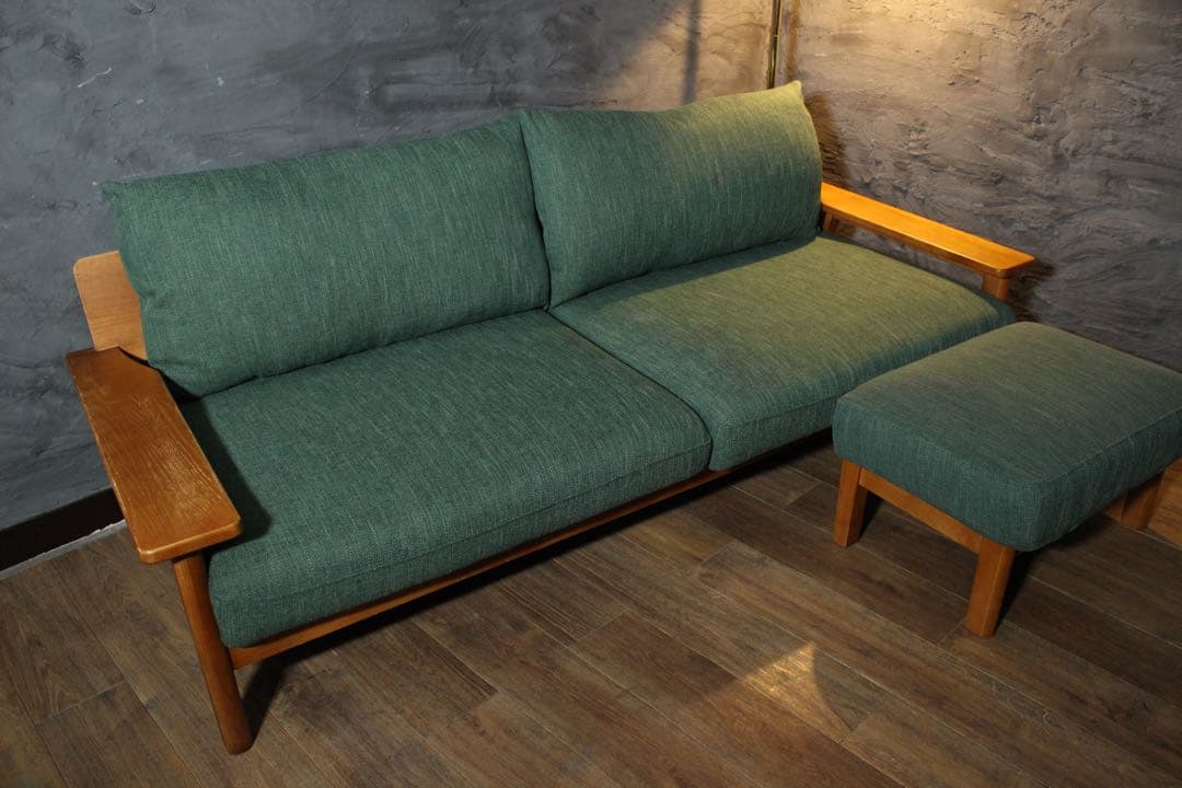 首都圏送無料〜ウニコ　キルプ　190cm ソファ　オットマン　セット　フェザー