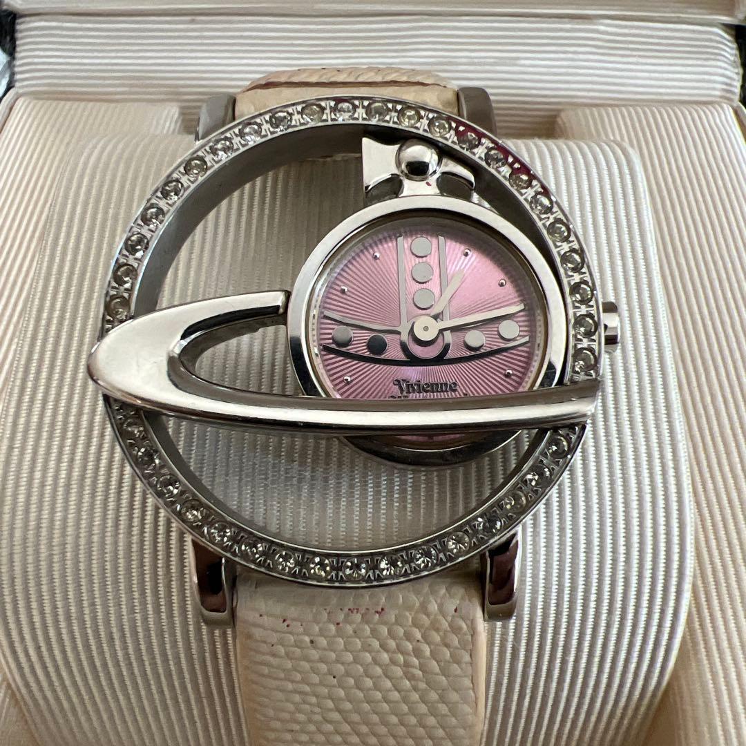 ヴィヴィアンウエストウッド 250本限定 サークルオーブ ピンク 腕時計