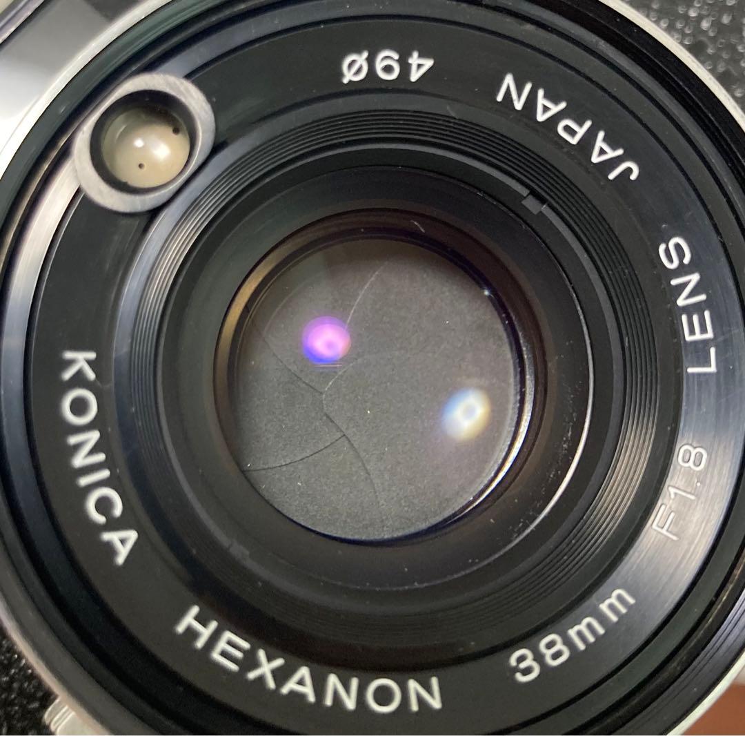 『動作確認済み』Konica C35 FD ブラックボディ フィルムカメラ