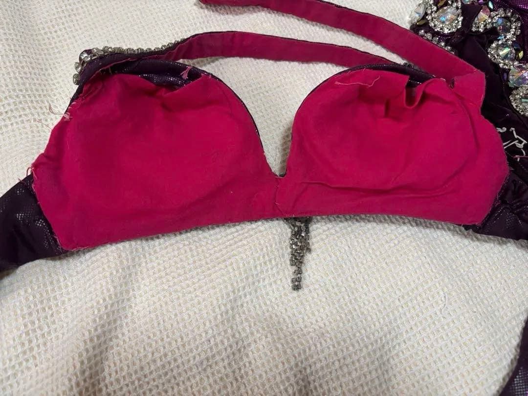 【期間限定】HANAN ベリーダンス　パープル系　ブラスカート