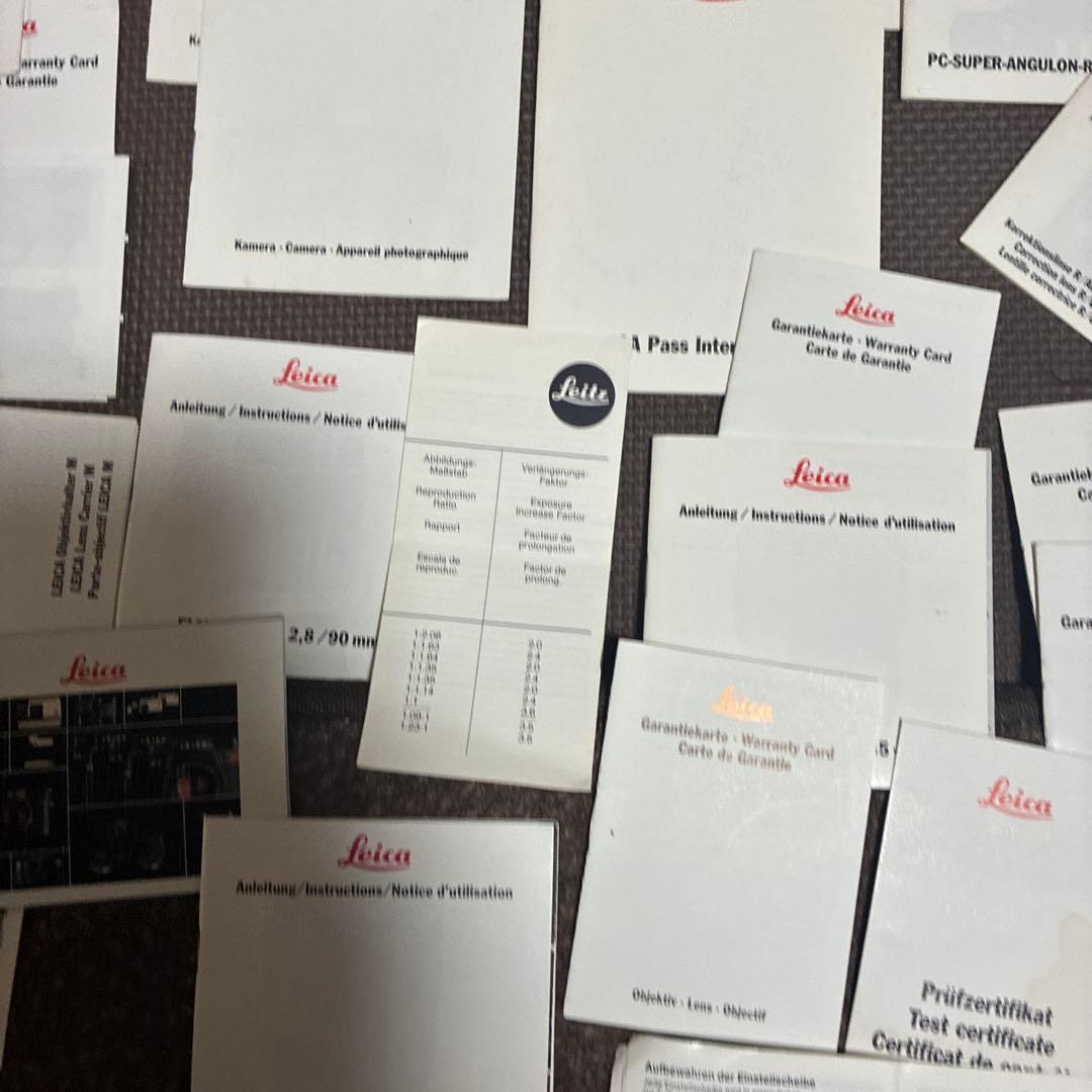 ライカLEICAなど色々説明書など