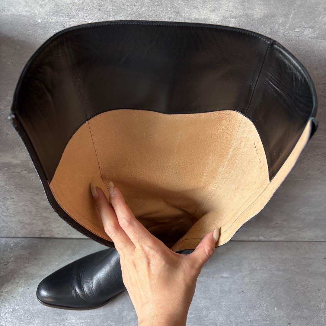 【極美品】UNITED ARROWS ロングブーツ　レザー　裏張り　Vibram