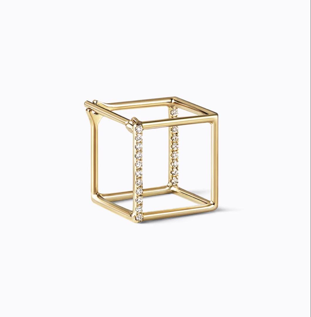 アクセサリー SHIHARA Diamond Square Pierce 10 (01)