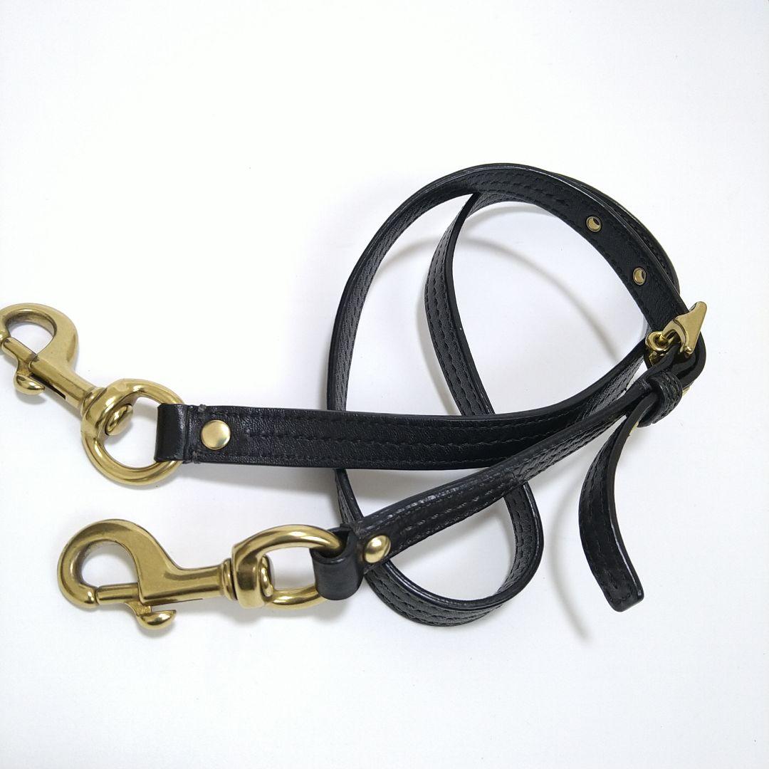 COACH ショルダーバッグ トートバッグ 2WAY がま口 レザー ブラック