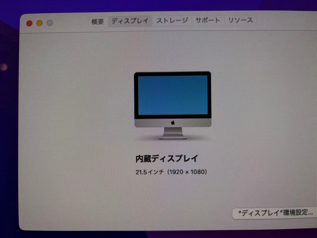 Apple iMac Late 2015 21.5インチ i5 8GB 1TB
