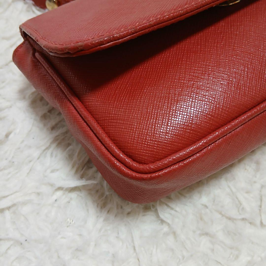 【Vivienne Westwood】オールレザー　ミニショルダーバッグ　レッド