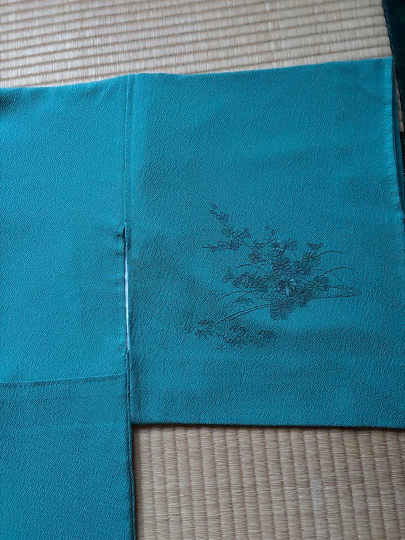 訪問着　ちりめん正絹　汕頭柄