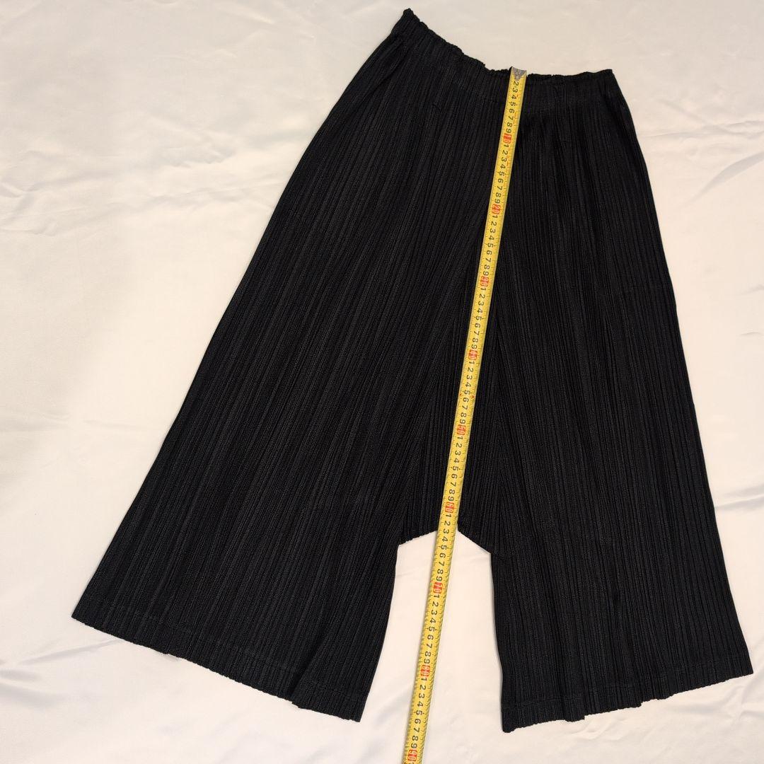 プリーツプリーズ ♥中古品 黒 ガウチョパンツ
