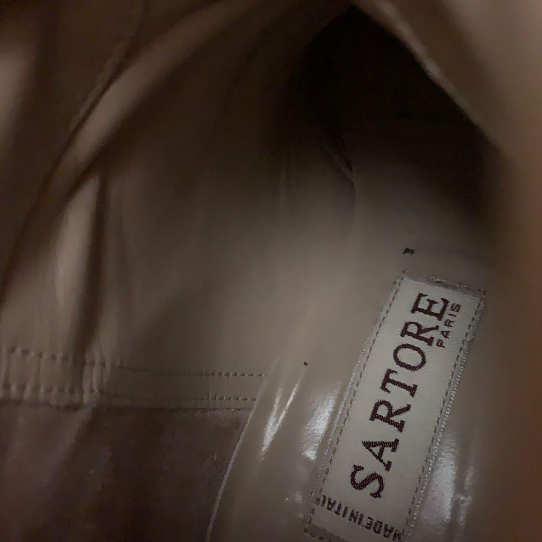 SARTORE サルトル　シングルバッグベルト　ジョッキーブーツ　ブラック