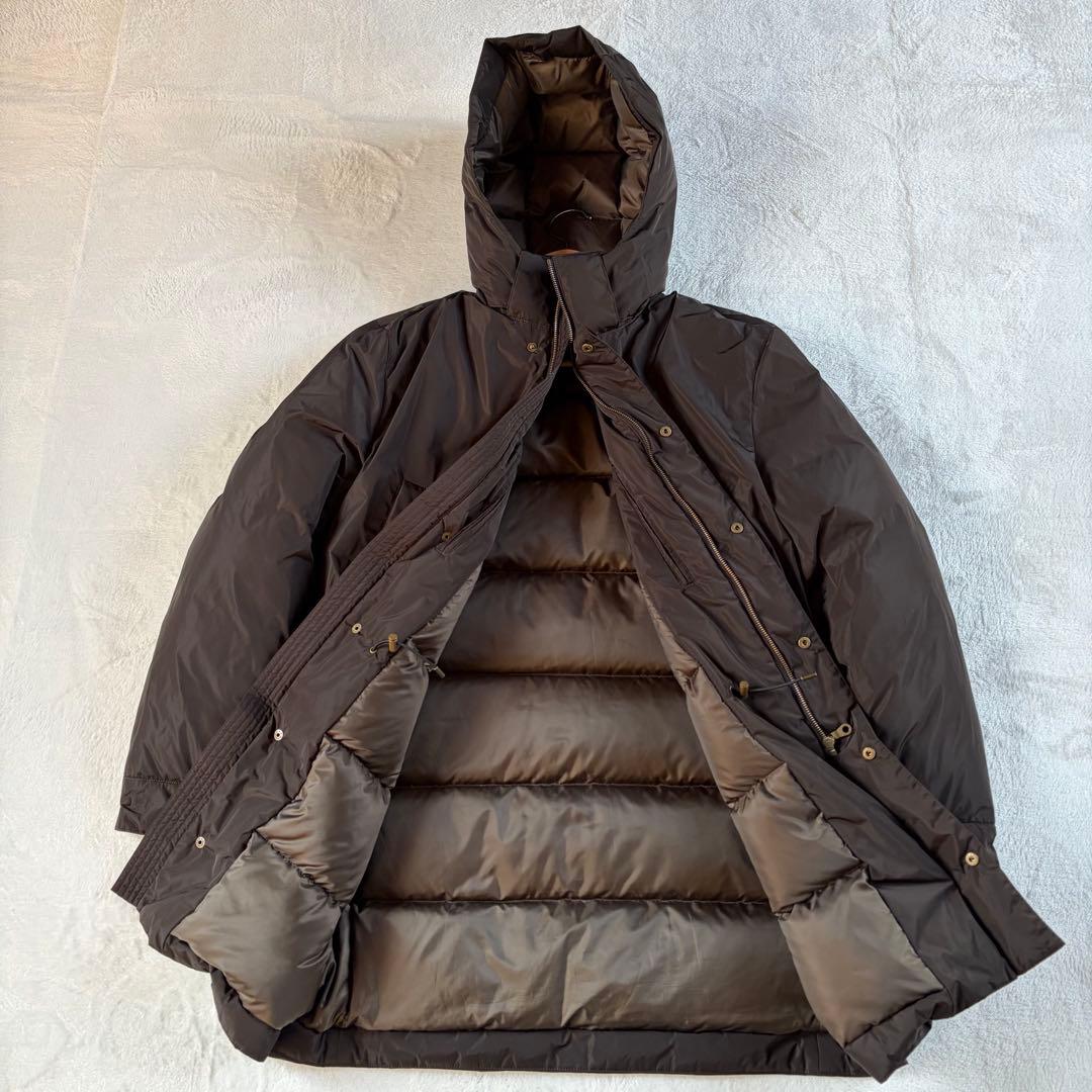 【美品】Paul Stuartダウンコート 2way L ダークブラウン メンズ