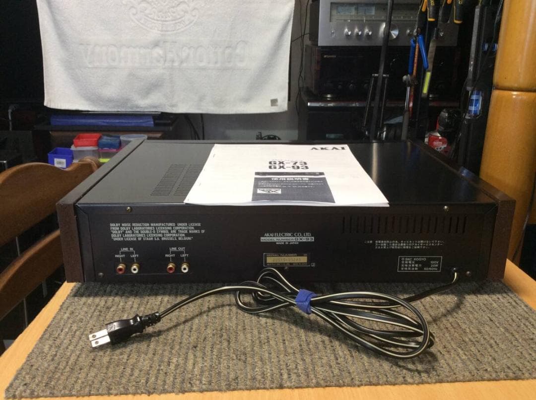 （メンテナンス済み品）　AKAI GX-93 取扱説明書付属 使用度低い美品