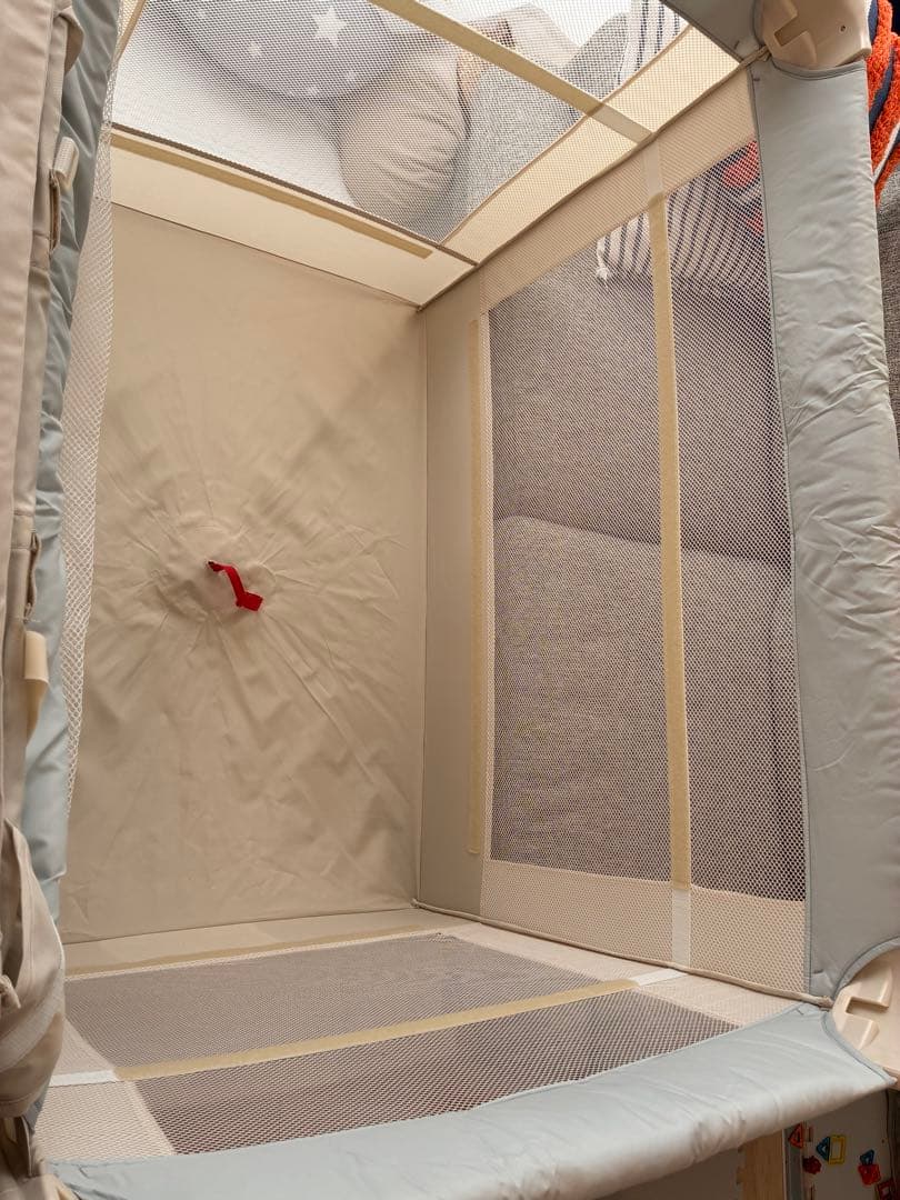 【ベビーベッド】ココネルエアー ホワイトグレー