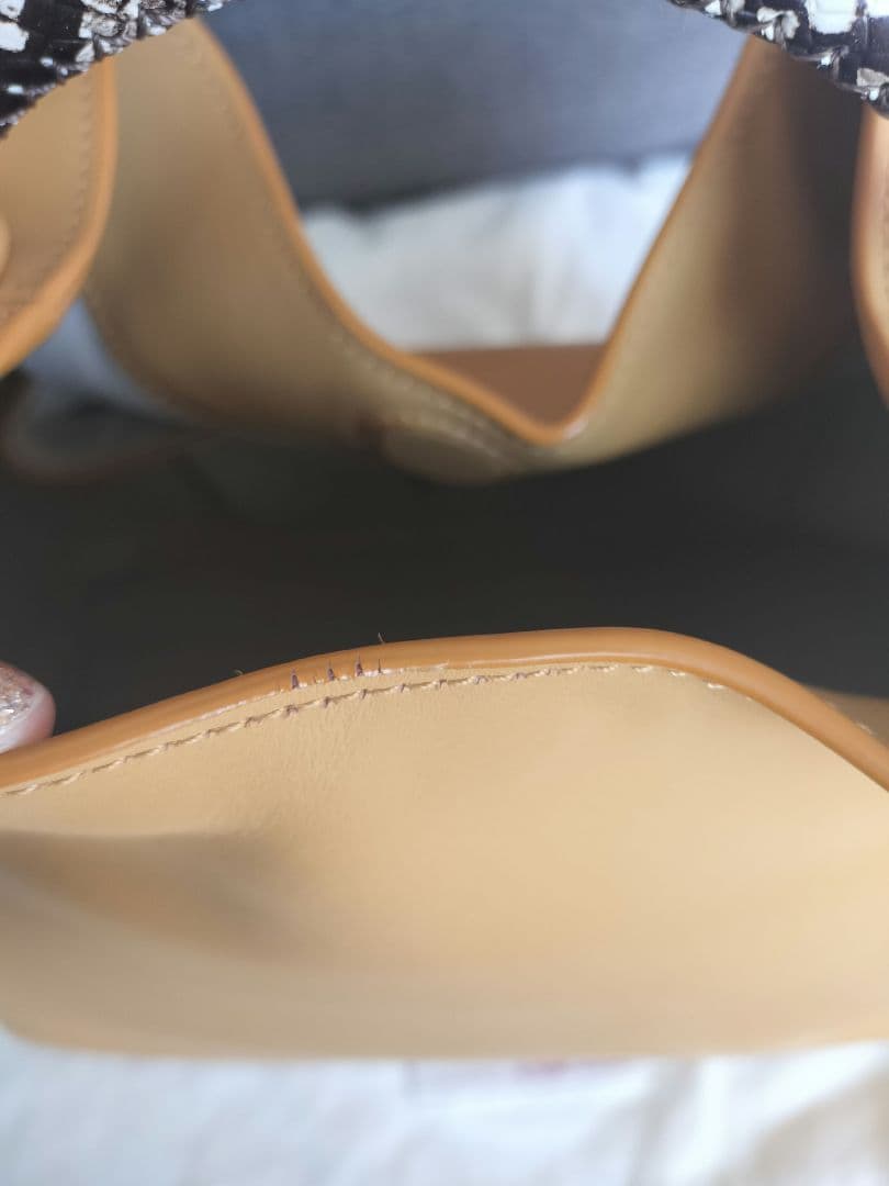 エレメeIlemeキャメル♡パイソン 2way バッグ