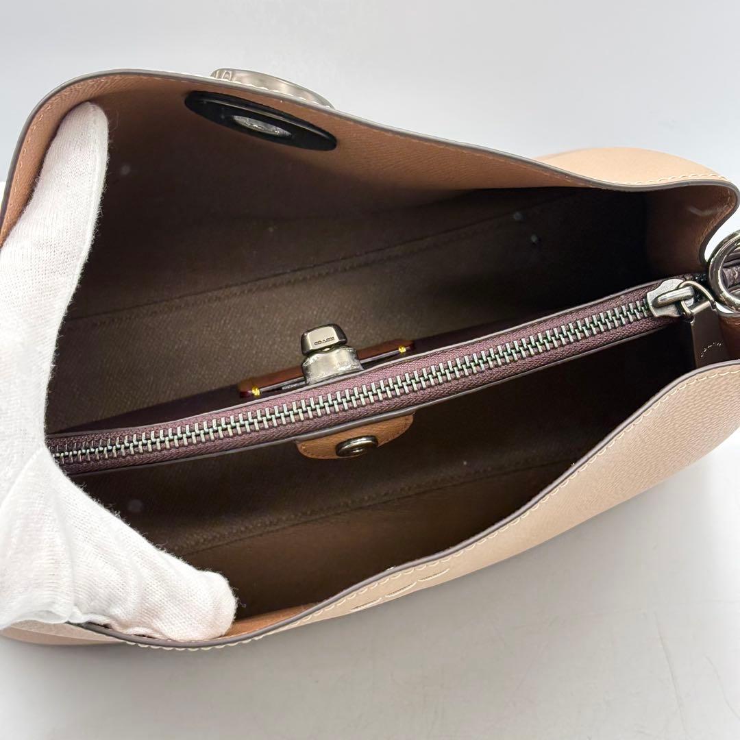 コーチ ウィロウ ショルダーバッグ 2way ブラウン 1018-S7091o