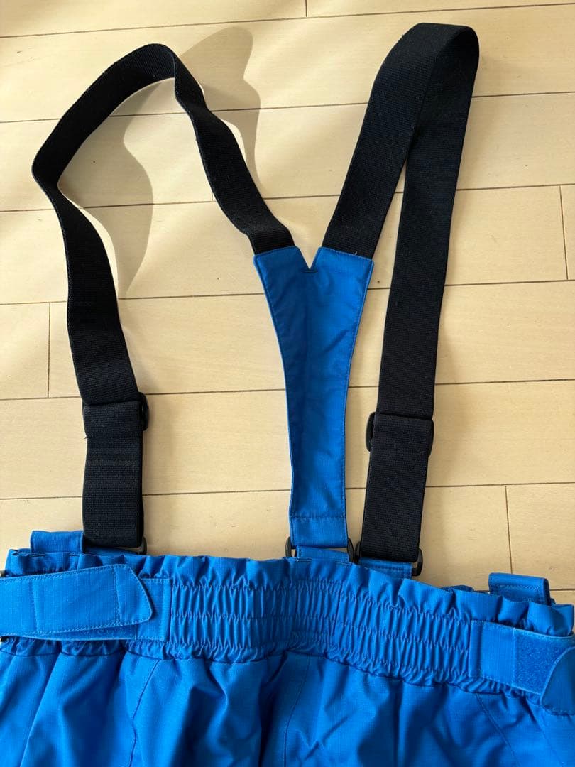 DESCENTE スキーウェアセット 蛍光イエロー/青