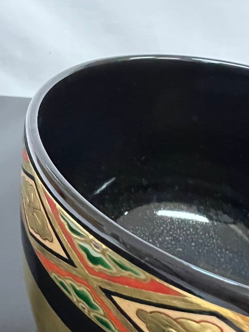 茶碗 『色絵花菱之図』 高橋道八 茶道具