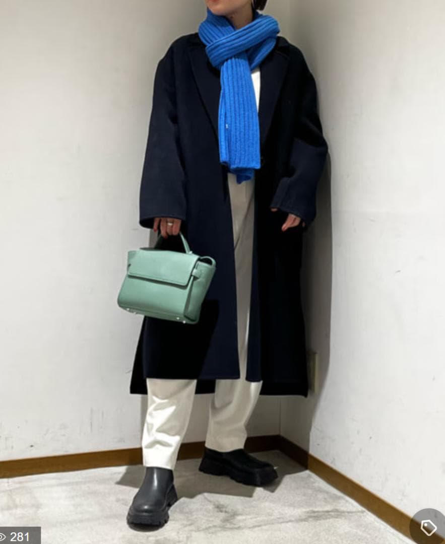 22aw Beauty & Youth テーラード ウール リバー コート M