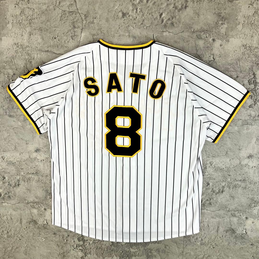 阪神タイガース 佐藤輝明 #8 レプリカユニフォーム ミズノ 古着 刺繍 M