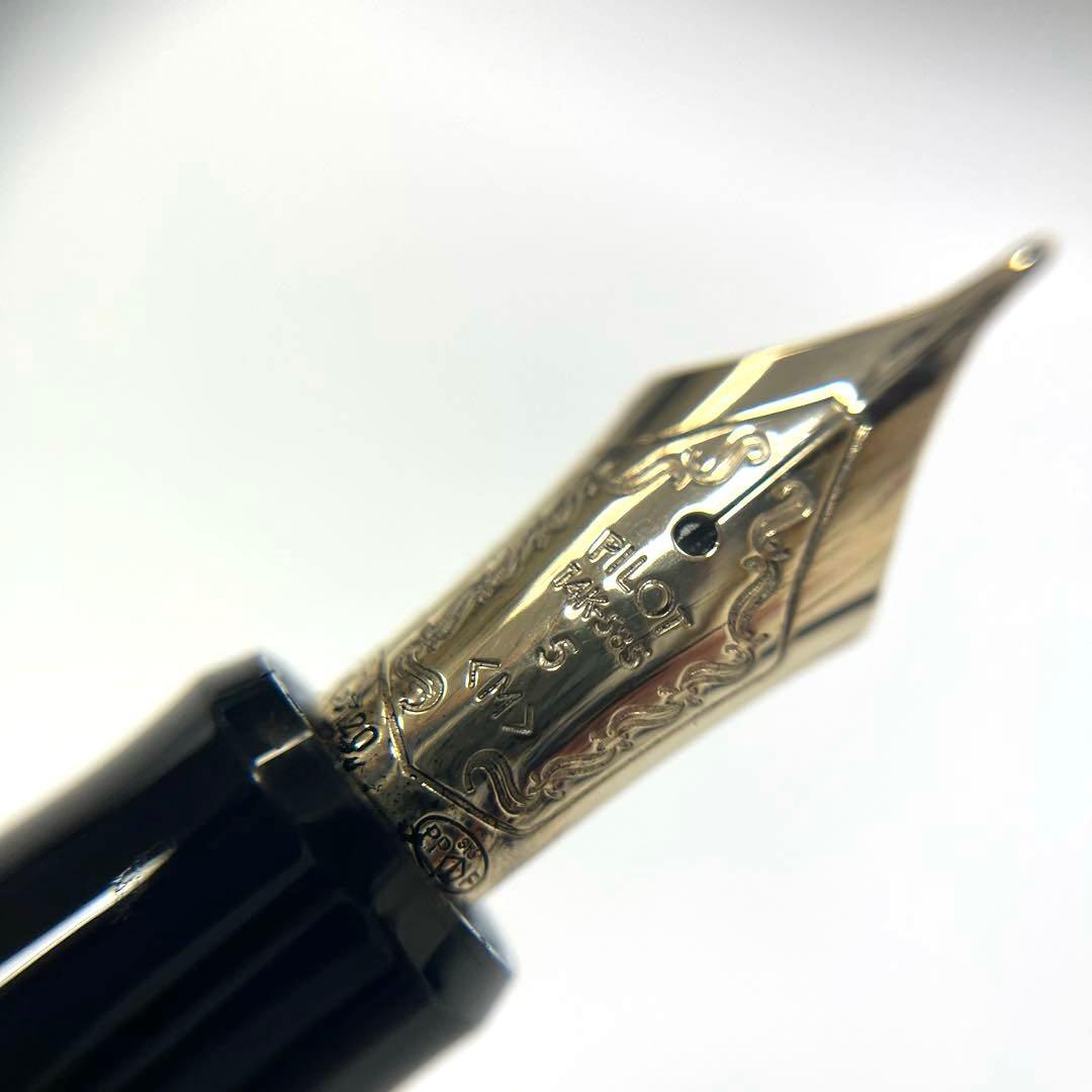 【14Kペン先】パイロット カスタム74 中字M ブラック×ゴールド