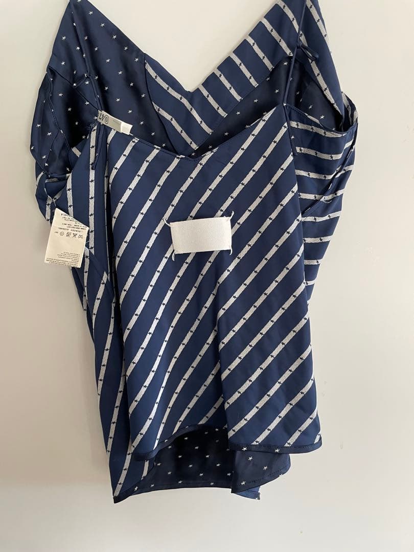 MARTIN MARGIELA期 白タグ /ネイビー ドット柄 キャミソール