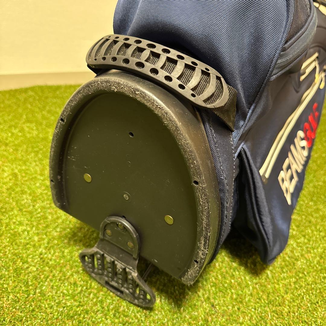 BEAMS GOLF ビームスゴルフ ネイビー キャディバッグ スタンド式