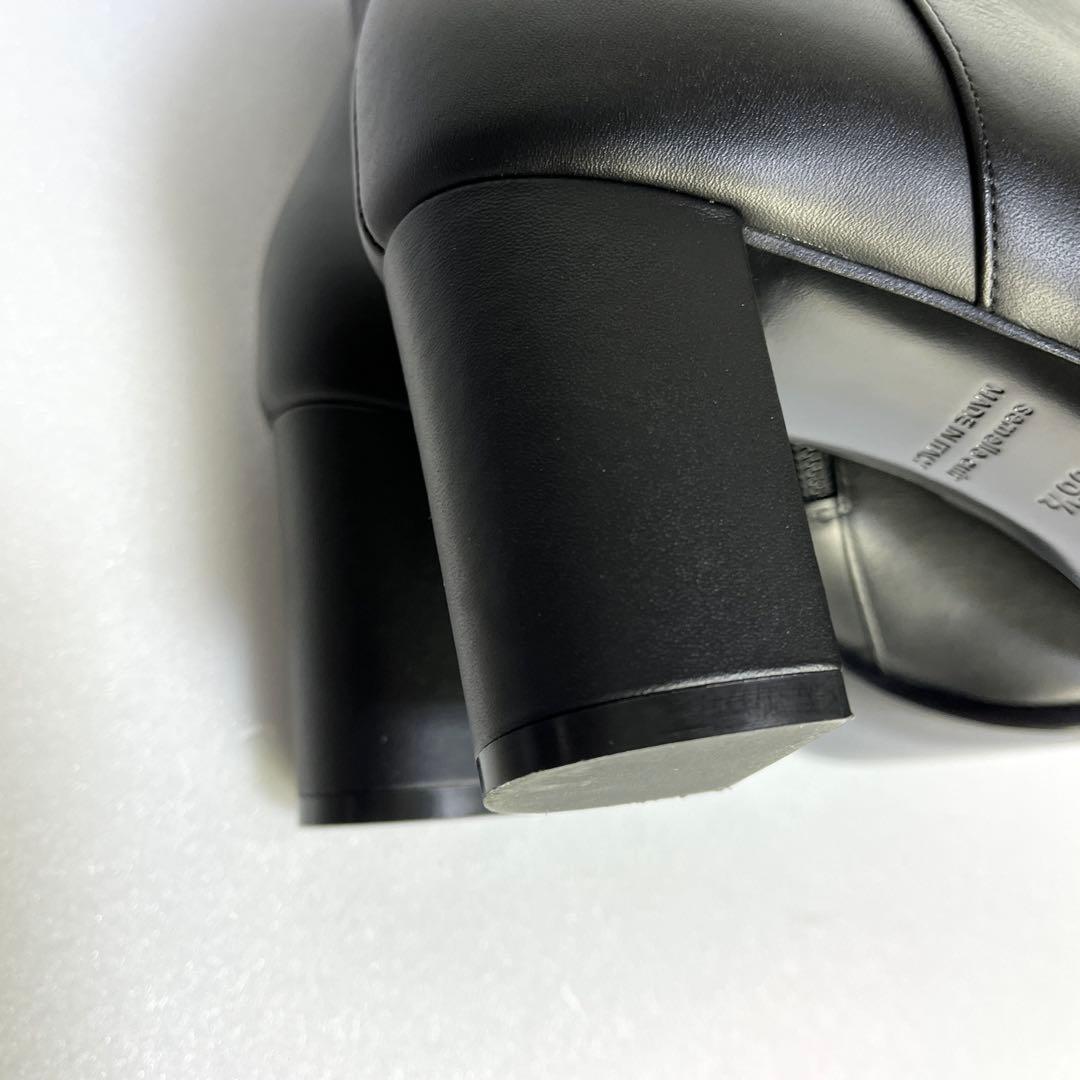36.5 エルメス サンジェルマン ショートブーツ　黒 レザー　23.5