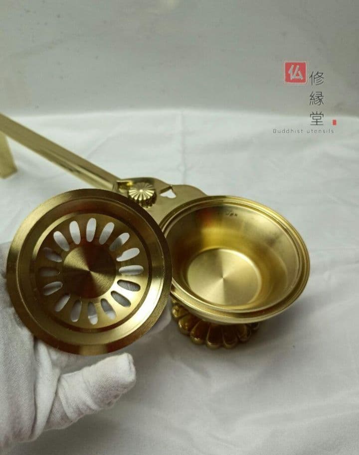 【修縁堂】真言宗法具 法器 21点セット密教 一面器寺院用仏具 チベット真鍮製